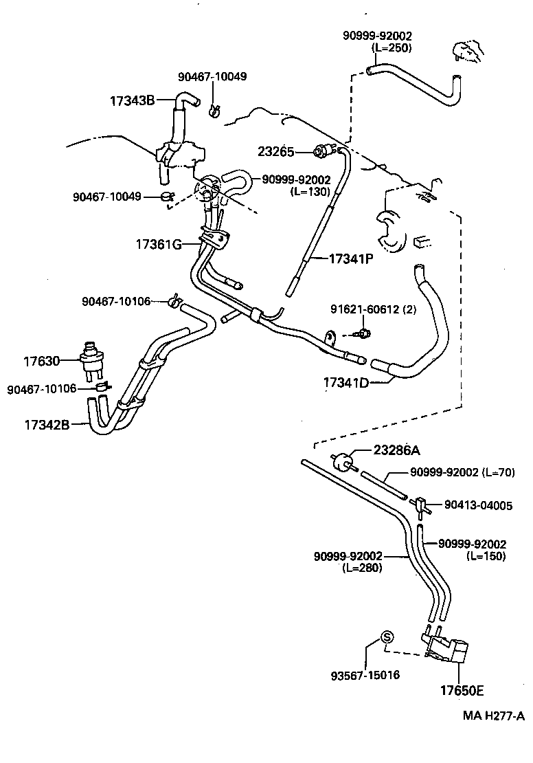  CAMRY VISTA |  VACUUM PIPING