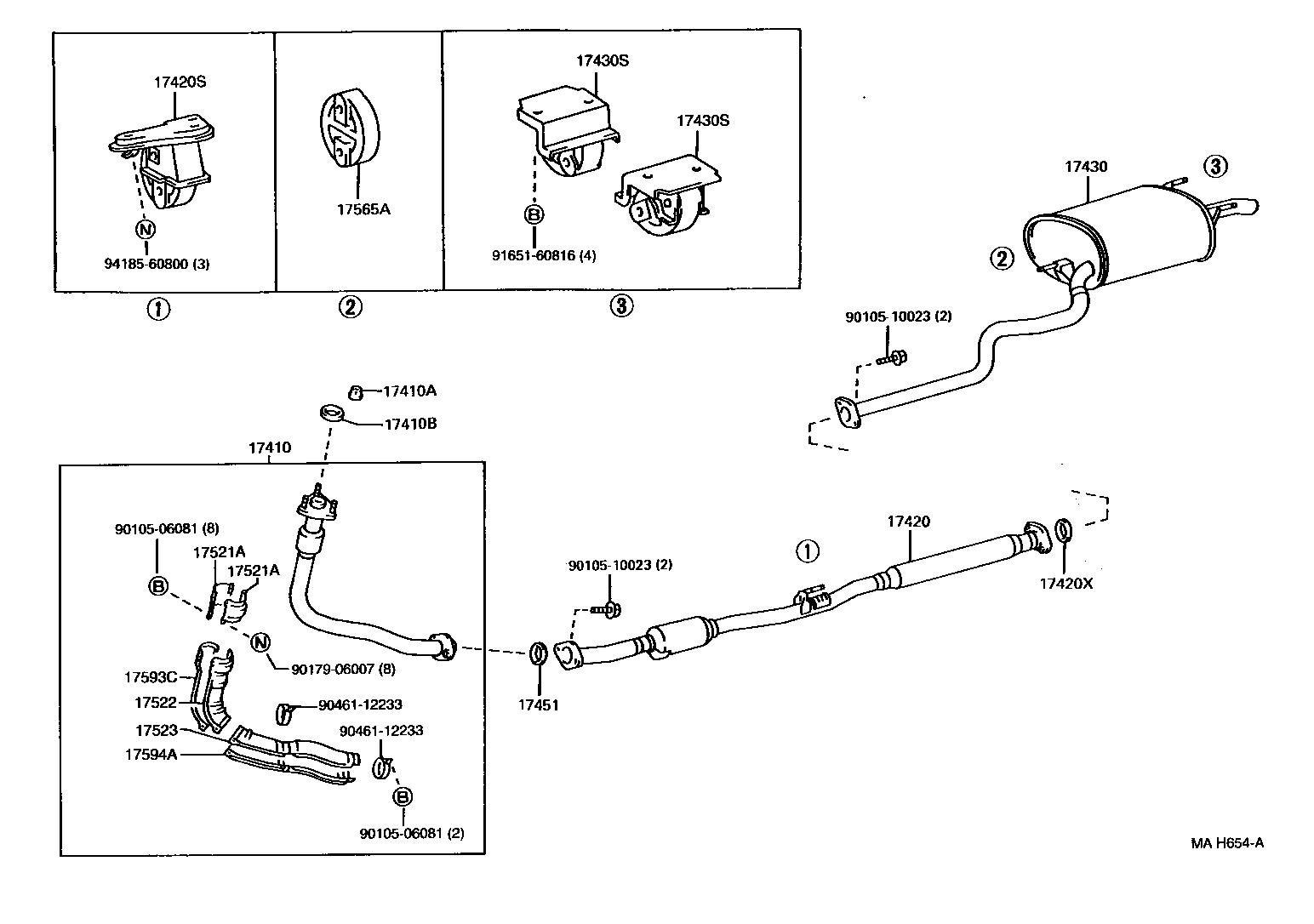  CAMRY VISTA |  EXHAUST PIPE