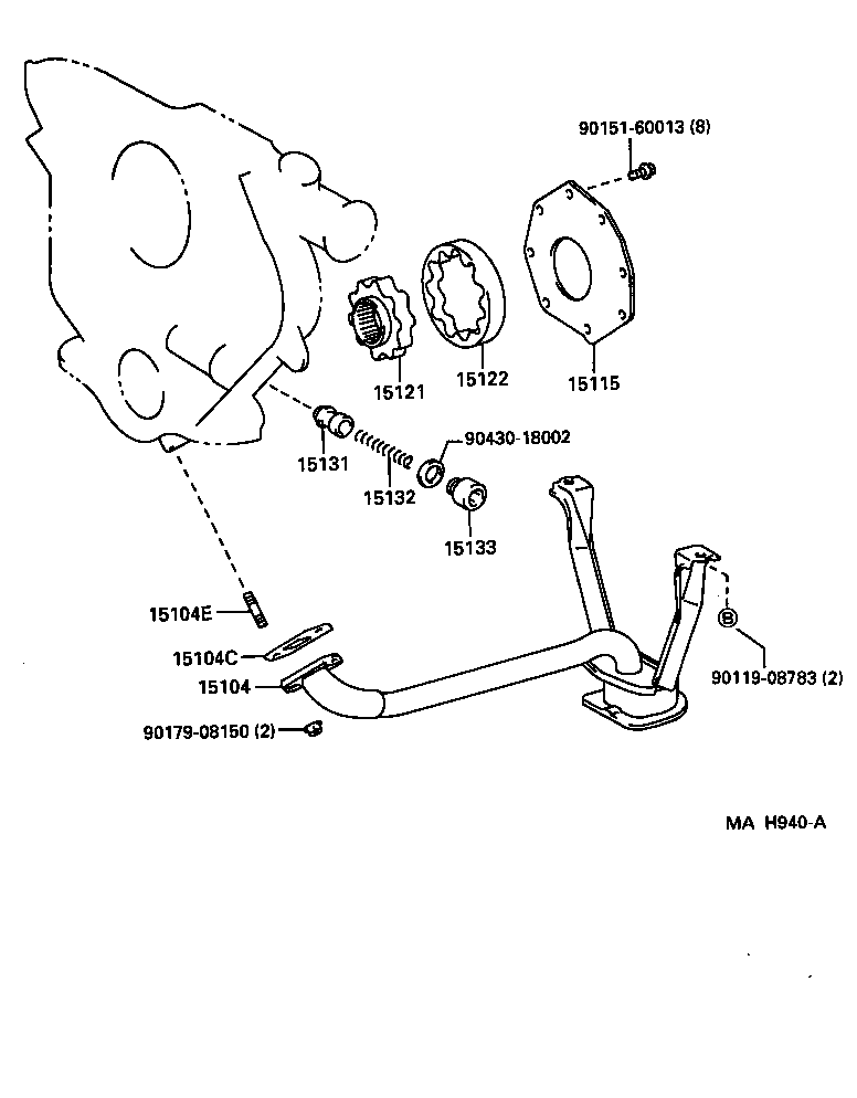  DYNA 150 TOYOACE G15 |  ENGINE OIL PUMP