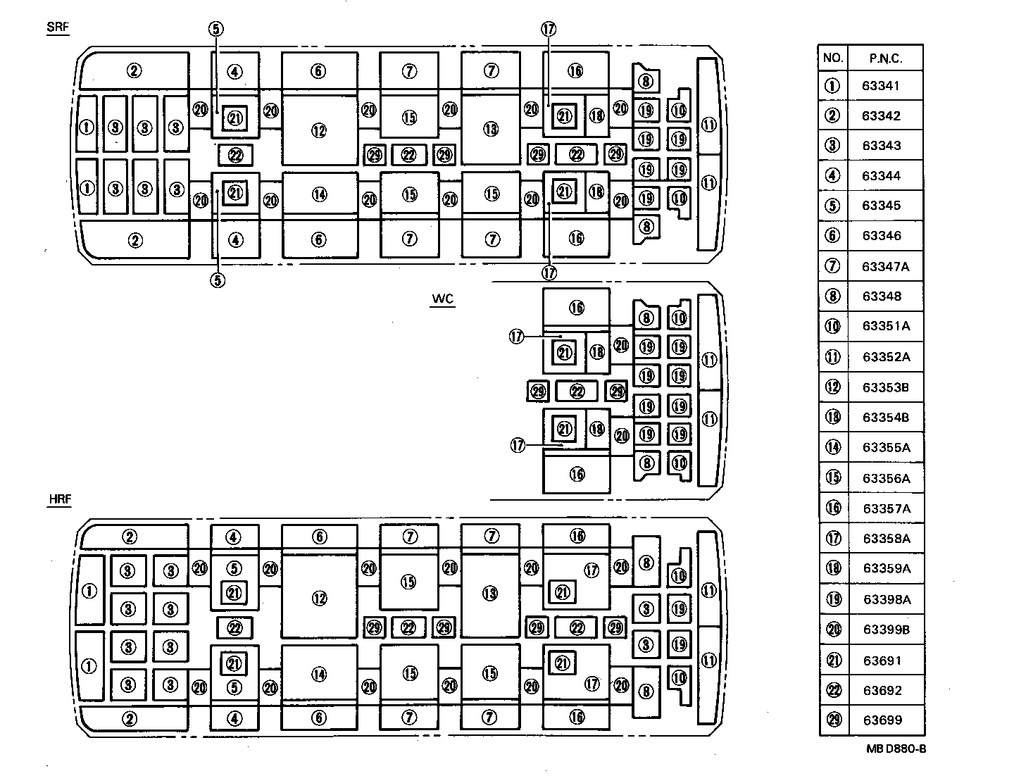  COASTER |  ROOF HEADLINING SILENCER PAD