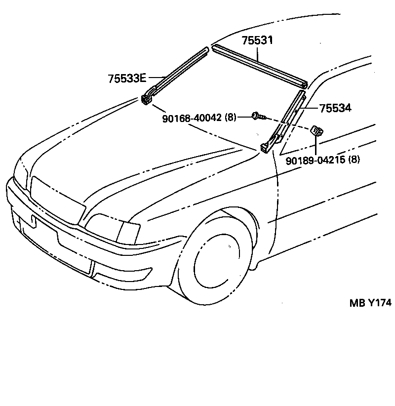  CAMRY VISTA |  FRONT MOULDING