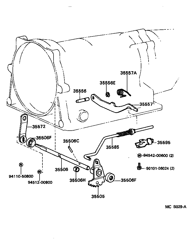  LITE TOWNACE TRUCK |  THROTTLE LINK VALVE LEVER ATM