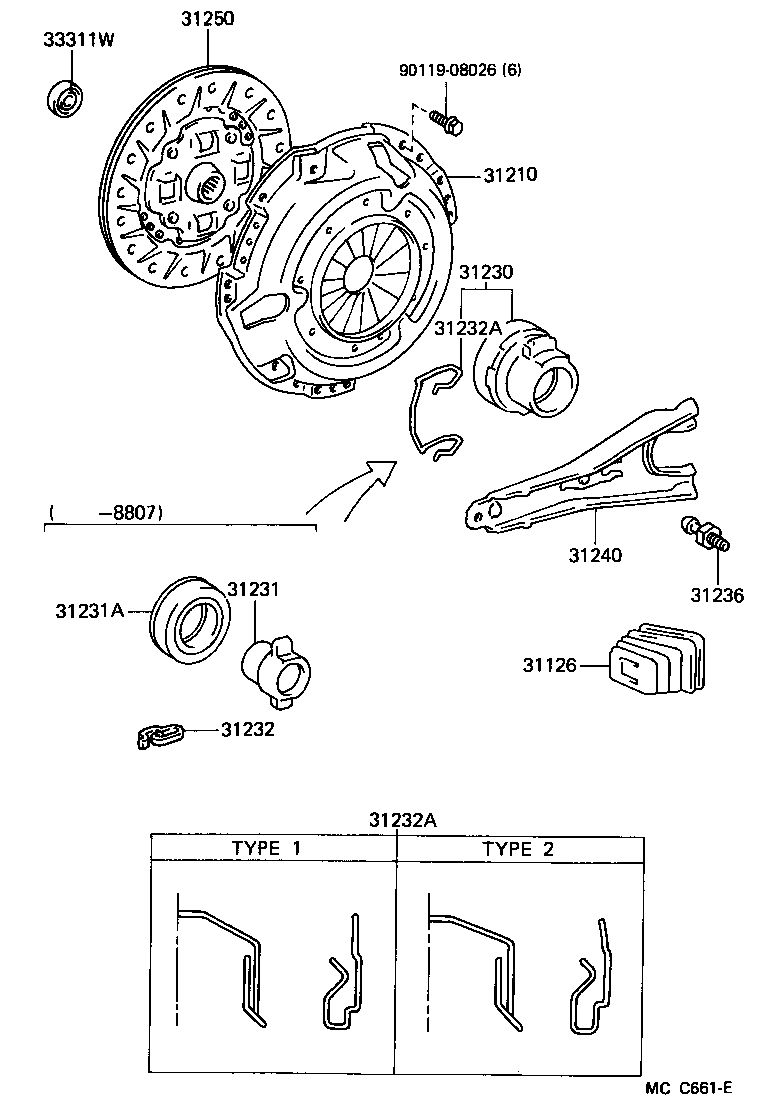  LITE TOWNACE TRUCK |  CLUTCH RELEASE FORK