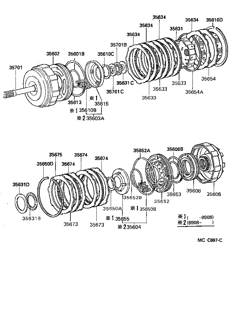  LITE TOWNACE TRUCK |  BRAKE BAND MULTIPLE DISC CLUTCH ATM