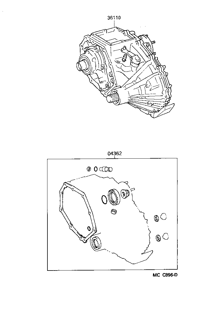  LITE TOWNACE TRUCK |  TRANSFER ASSEMBLY GASKET KIT
