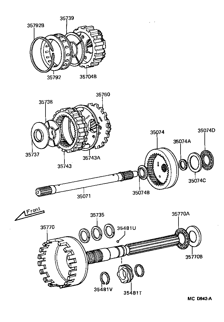  LITE TOWNACE TRUCK |  PLANETARY GEAR REVERSE PISTON COUNTER GEAR ATM