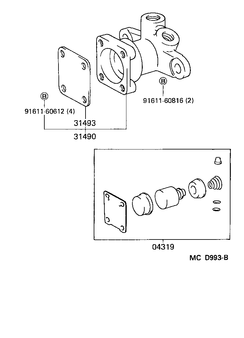  LITE TOWNACE TRUCK |  CLUTCH PEDAL FLEXIBLE HOSE