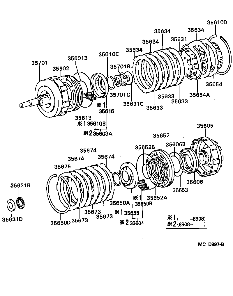  LITE TOWNACE TRUCK |  BRAKE BAND MULTIPLE DISC CLUTCH ATM