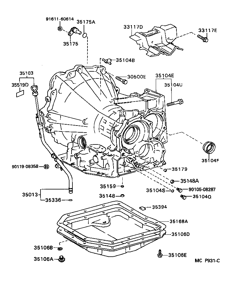  CELICA |  TRANSMISSION CASE OIL PAN ATM