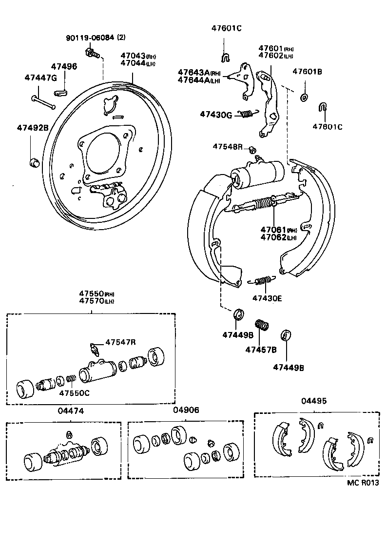  CURREN |  REAR DRUM BRAKE WHEEL CYLINDER BACKING PLATE