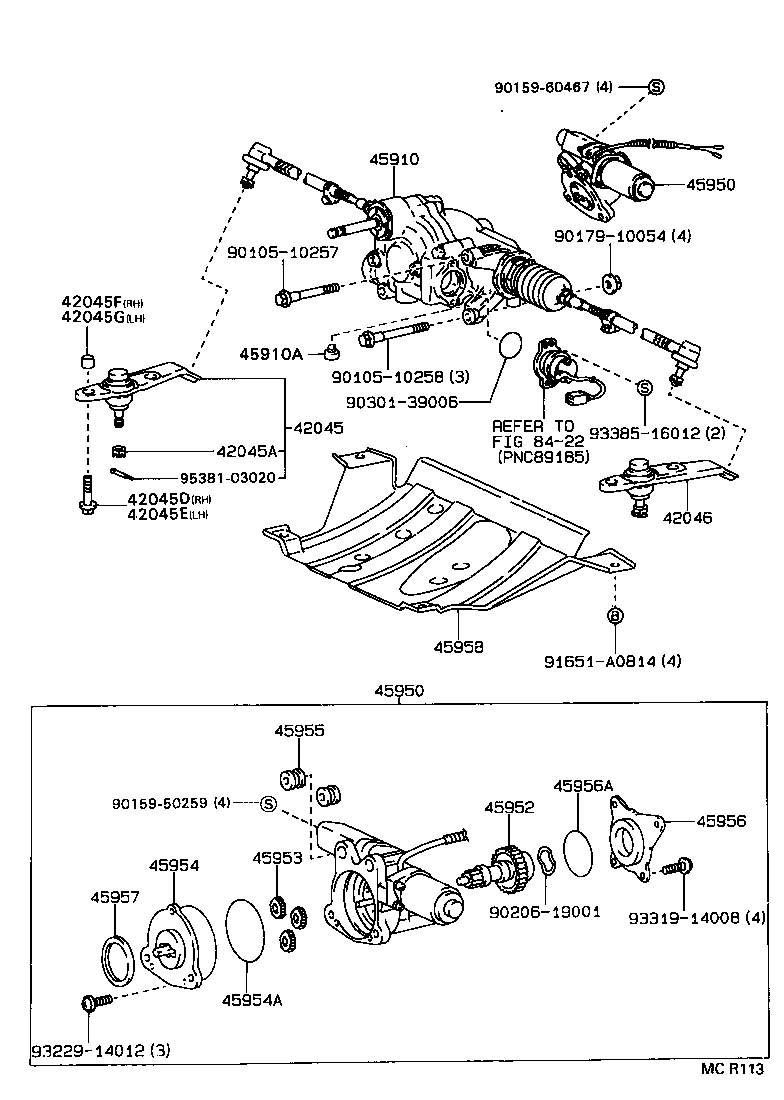  CELICA |  REAR STEERING GEAR 4WS