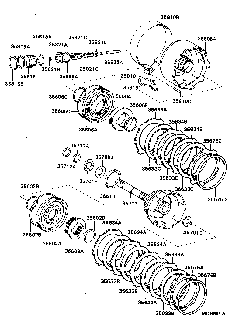 CAMRY VISTA | BRAKE BAND MULTIPLE DISC CLUTCH ATM