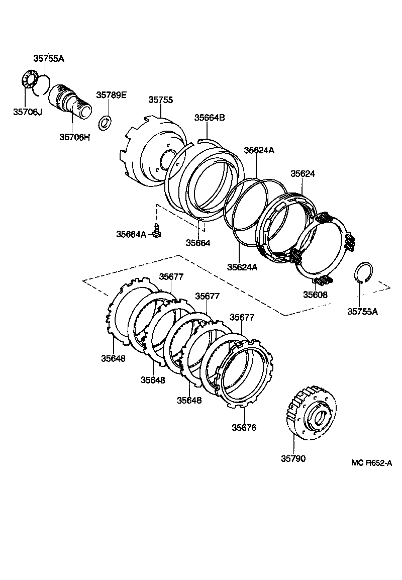 CAMRY VISTA | CENTER SUPPORT PLANETARY SUN GEAR ATM