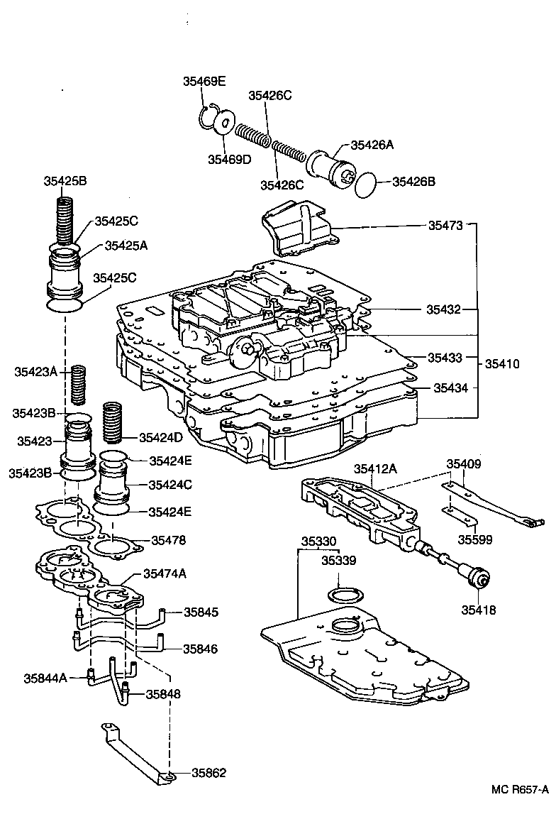  CAMRY VISTA |  VALVE BODY OIL STRAINER ATM