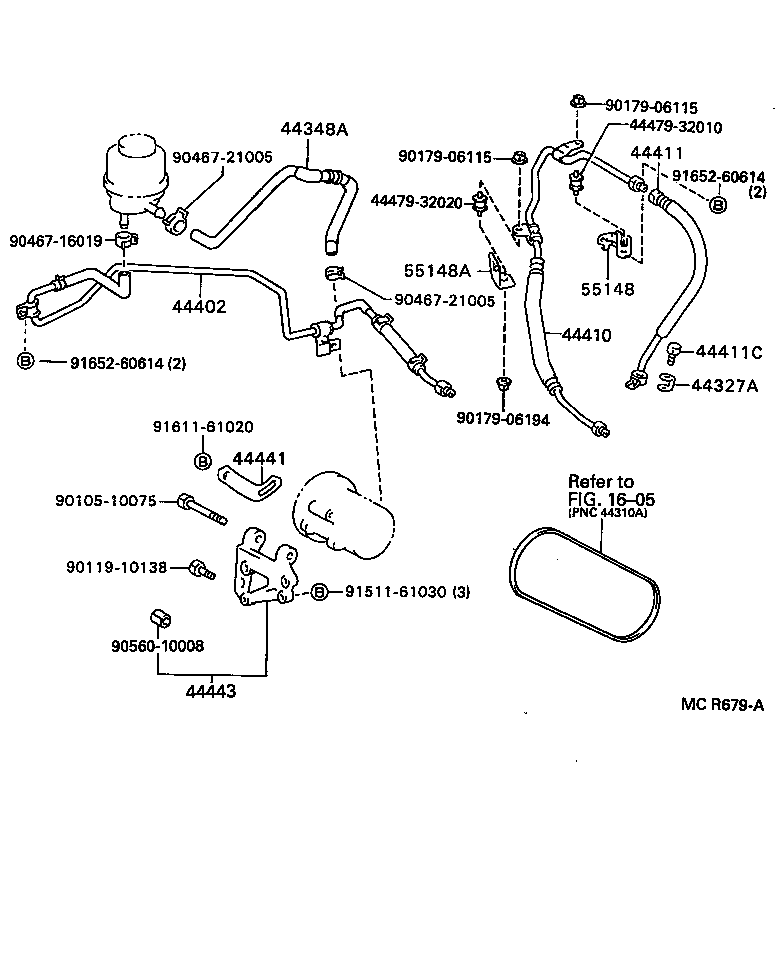  CAMRY VISTA |  POWER STEERING TUBE