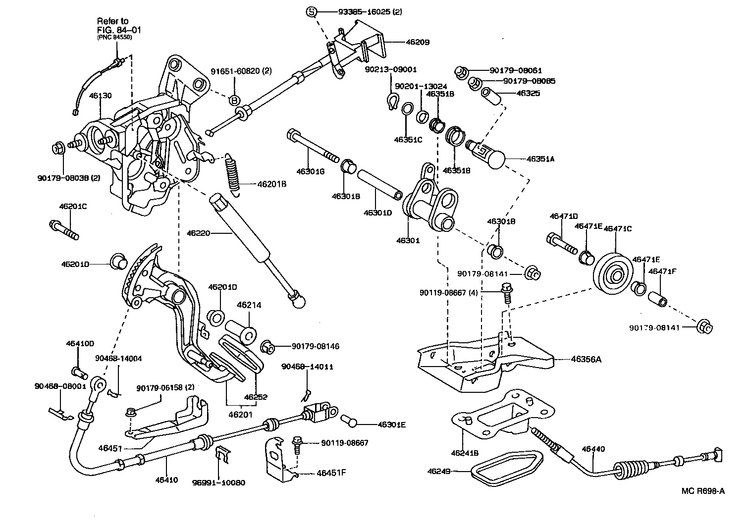  CAMRY VISTA |  PARKING BRAKE CABLE