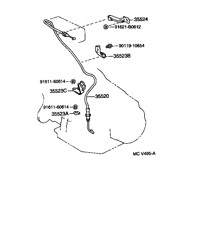  CAMRY VISTA |  THROTTLE LINK VALVE LEVER ATM