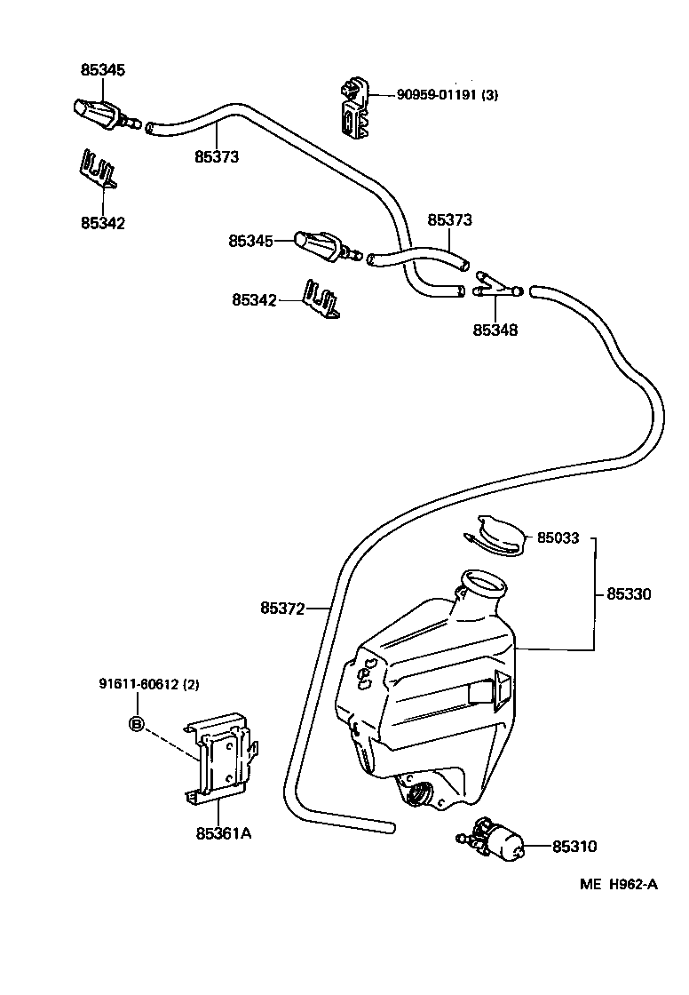  LITE TOWNACE TRUCK |  WINDSHIELD WASHER