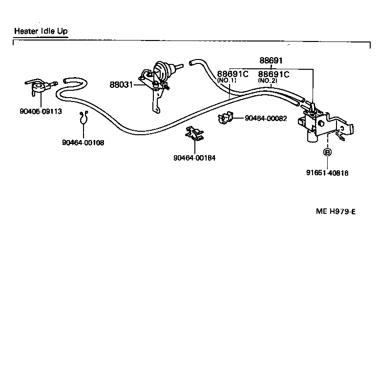  LITE TOWNACE TRUCK |  HEATING AIR CONDITIONING VACUUM PIPING