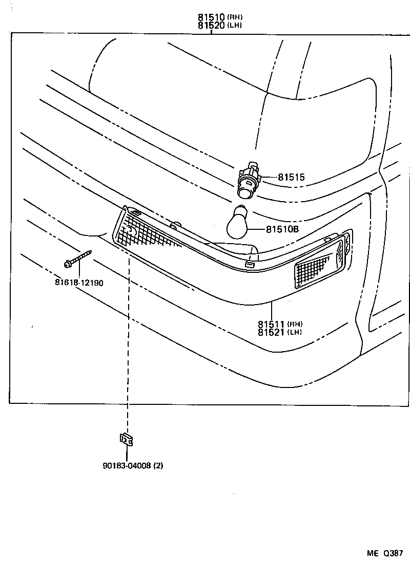  LITE TOWNACE TRUCK |  FRONT TURN SIGNAL LAMP