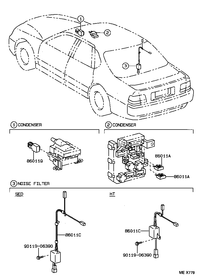 CAMRY VISTA |  RADIO RECEIVER AMPLIFIER CONDENSER