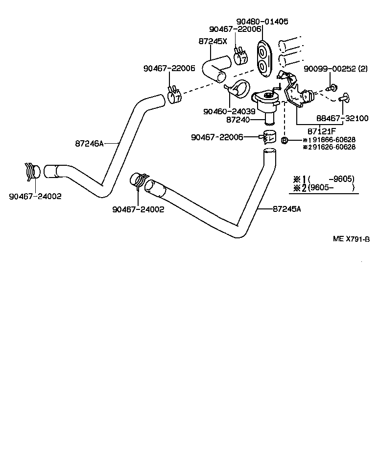  CAMRY VISTA |  HEATING AIR CONDITIONING WATER PIPING