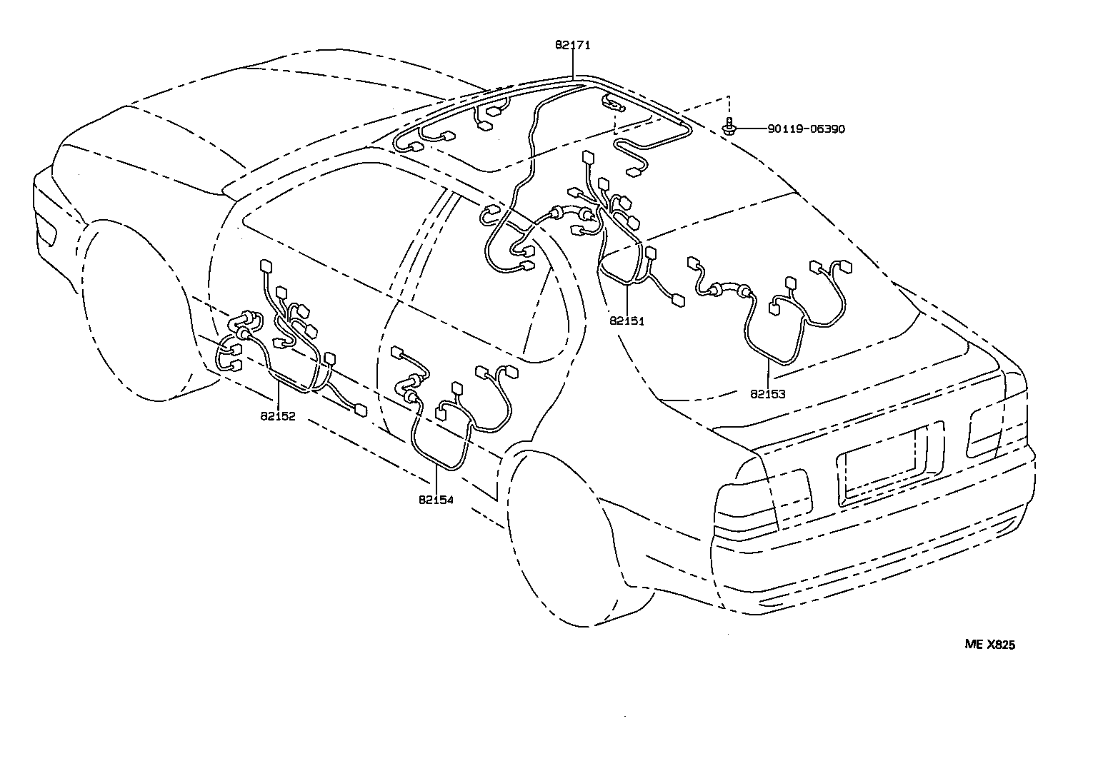  CAMRY VISTA |  WIRING CLAMP