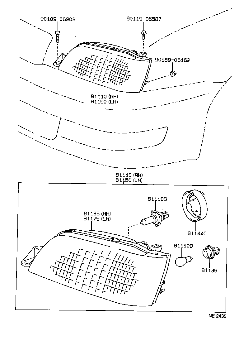  CAMRY VISTA |  HEADLAMP