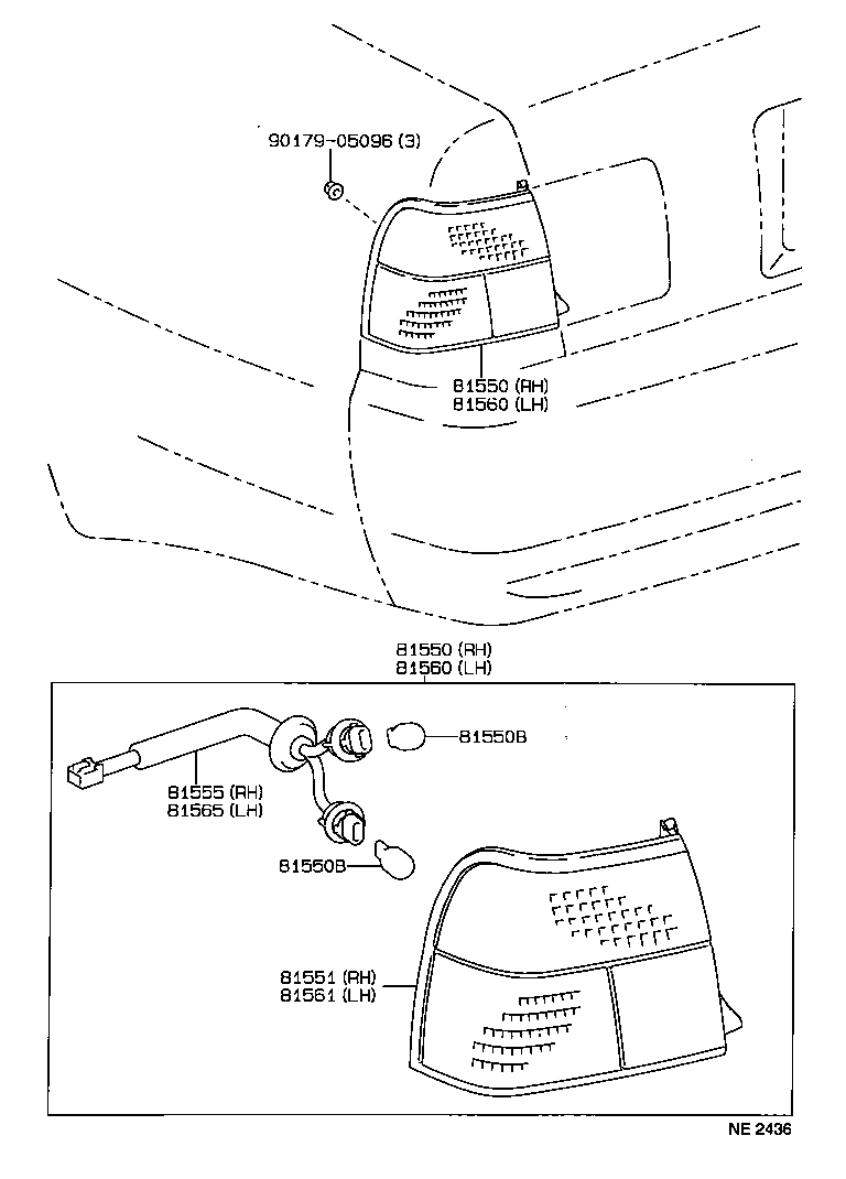  CAMRY VISTA |  REAR COMBINATION LAMP