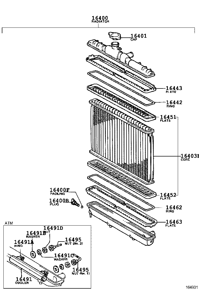  STARLET |  RADIATOR WATER OUTLET