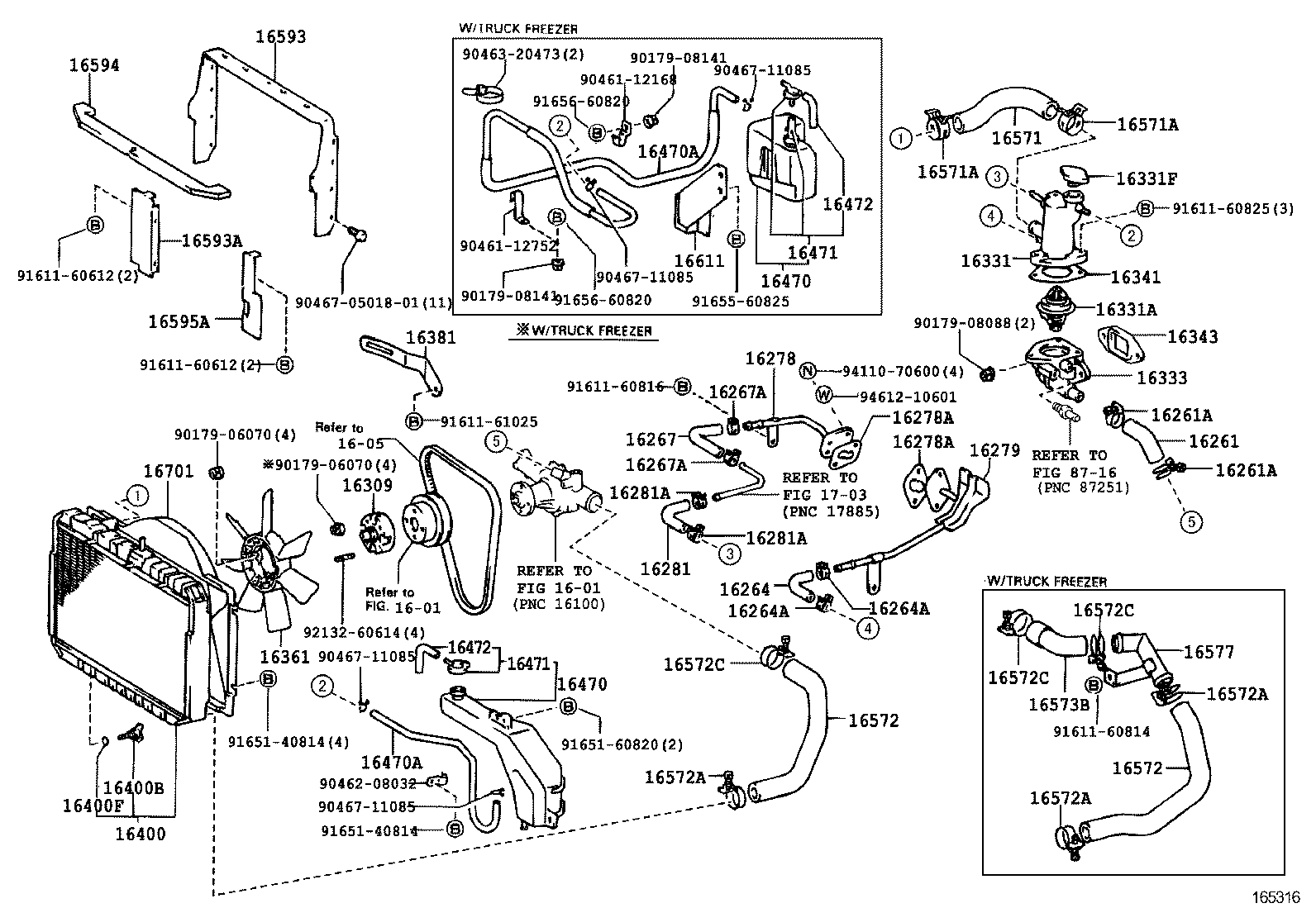  DYNA TOYOACE |  RADIATOR WATER OUTLET