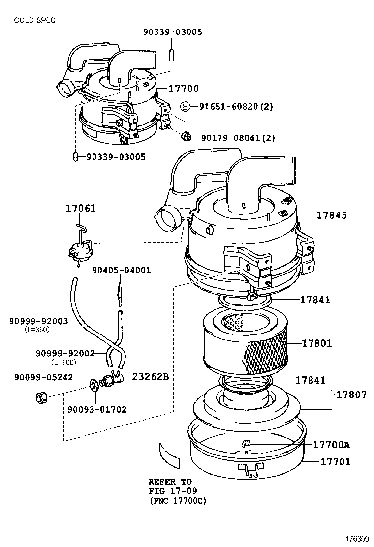  COASTER |  AIR CLEANER