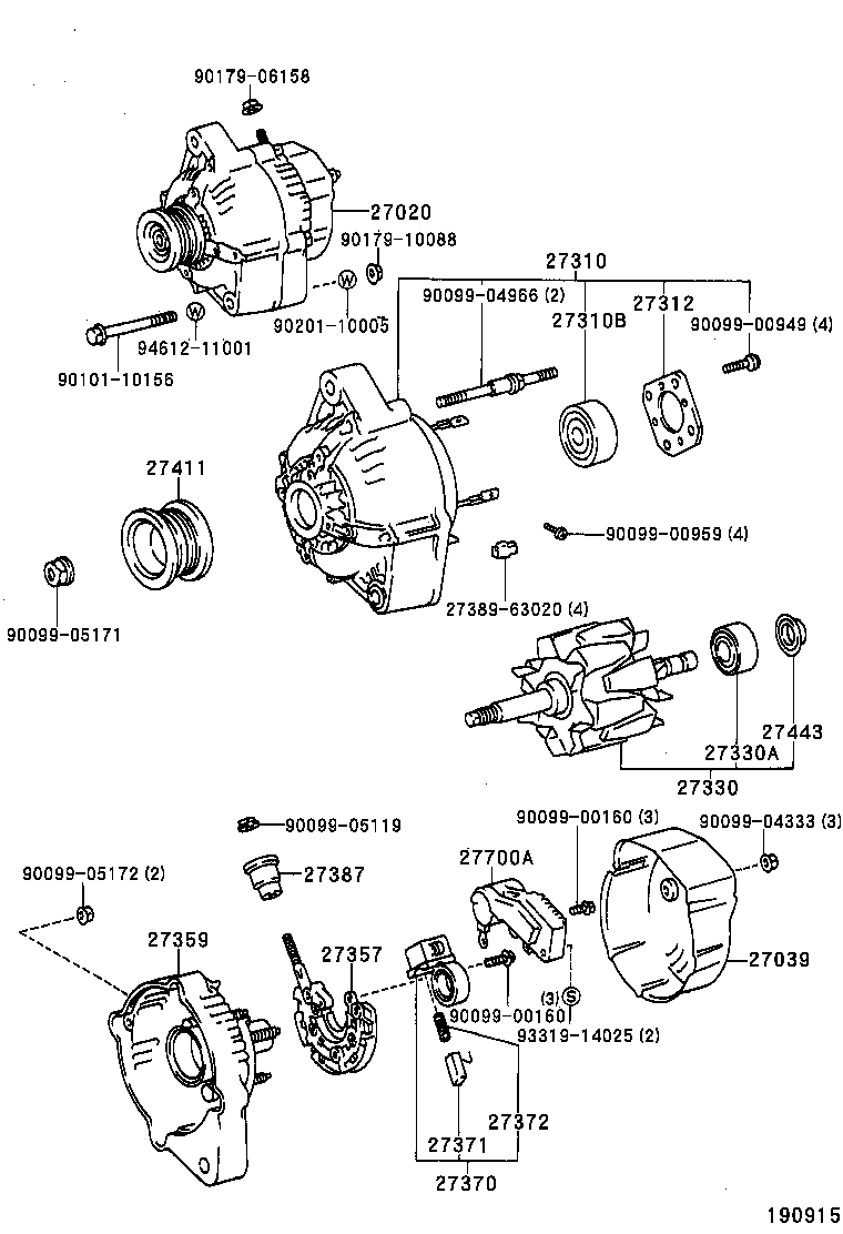  TOWN MASTERACE V WG |  ALTERNATOR