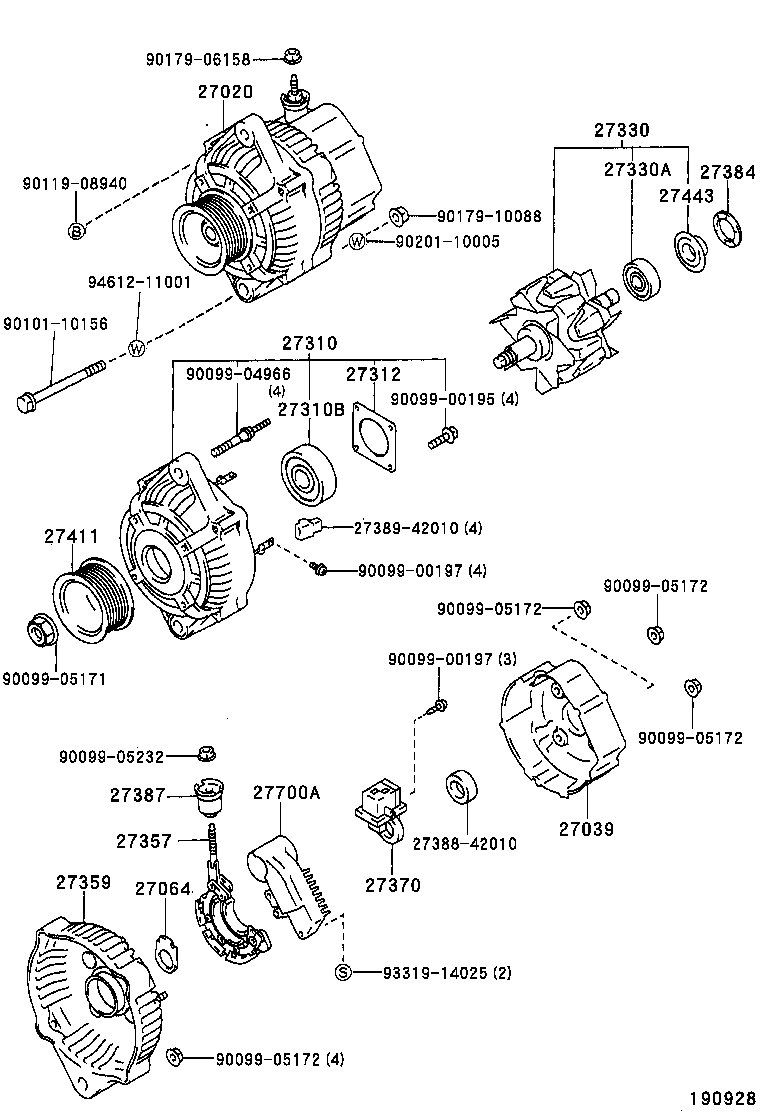  TOWN MASTERACE V WG |  ALTERNATOR