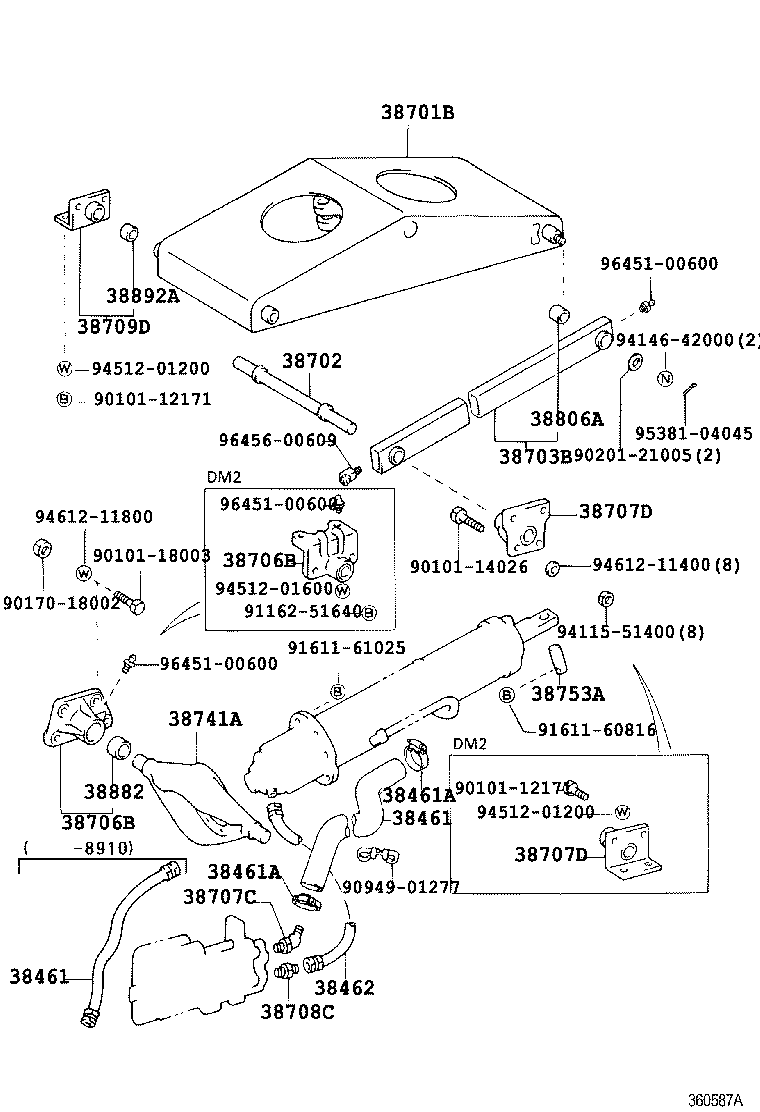  DYNA TOYOACE |  HOIST CYLINDER TRUNNION LIFT ARM