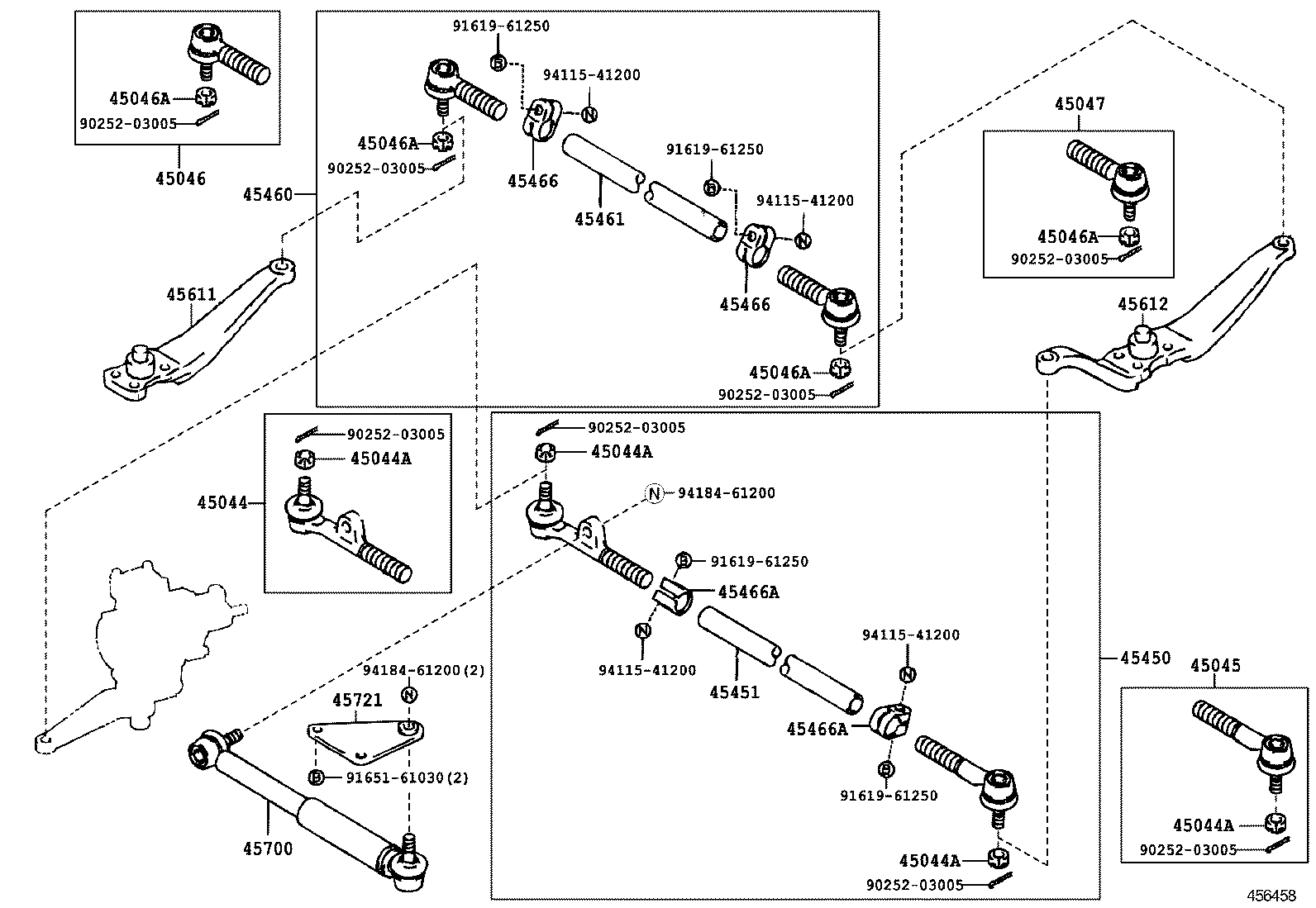  LAND CRUISER VAN |  FRONT STEERING GEAR LINK