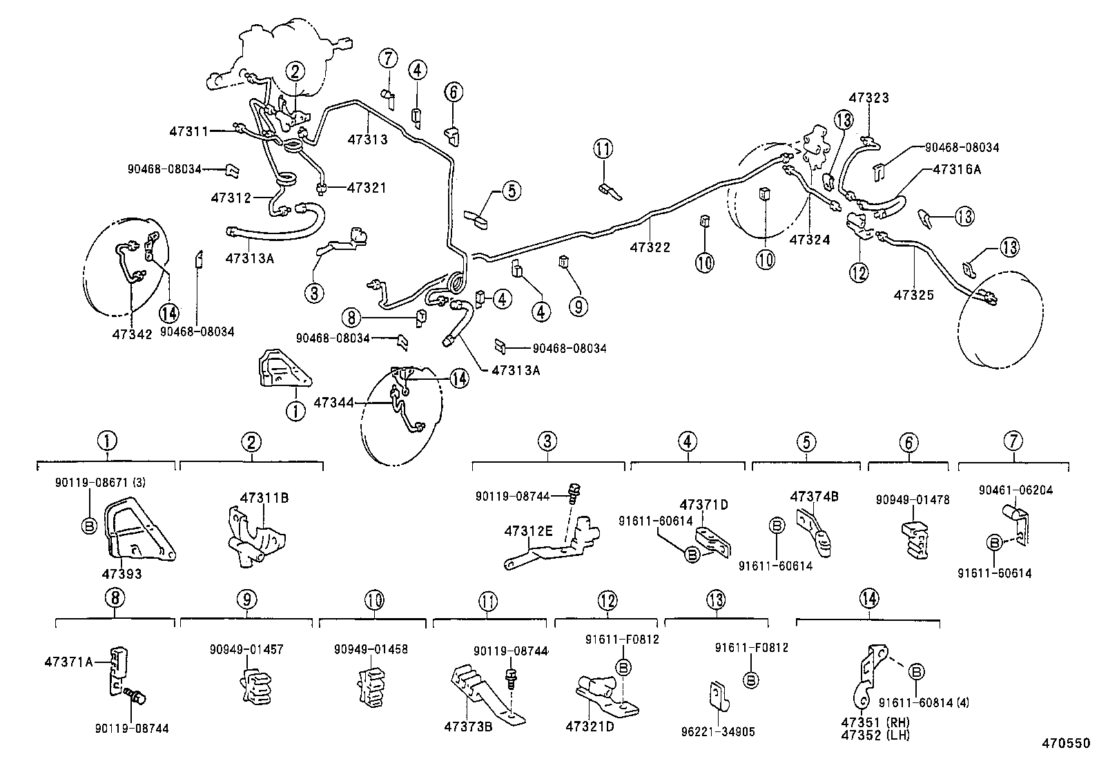  HILUX |  BRAKE TUBE CLAMP