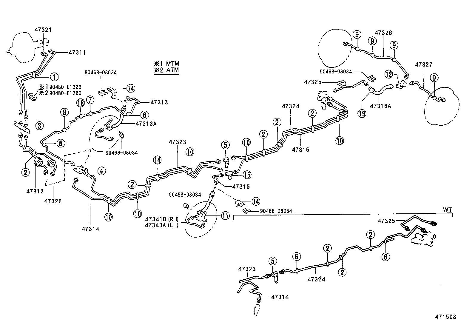  HIACE TRUCK |  BRAKE TUBE CLAMP