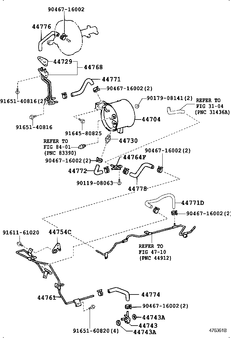  DYNA TOYOACE |  BRAKE BOOSTER VACUUM TUBE