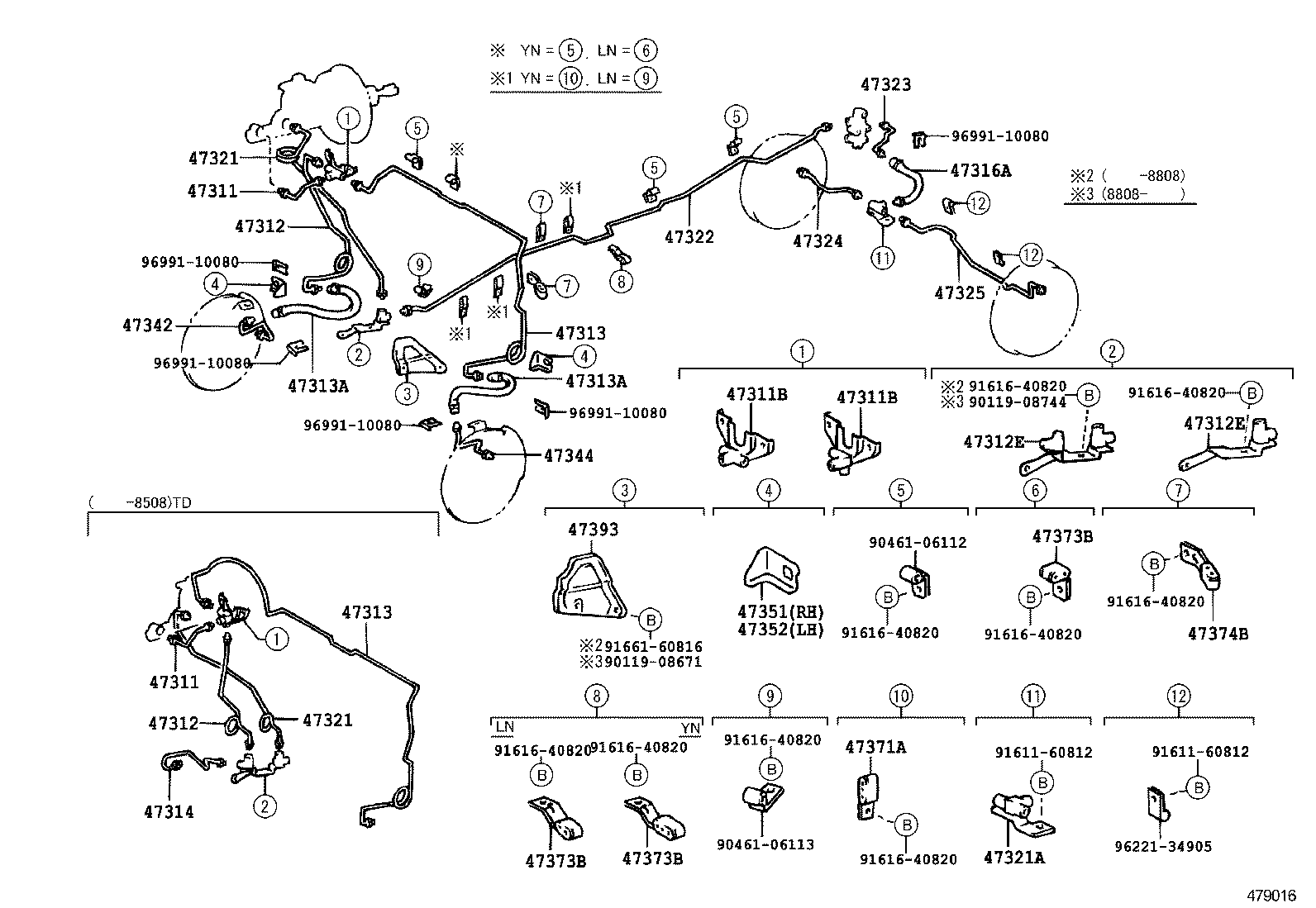  HILUX |  BRAKE TUBE CLAMP