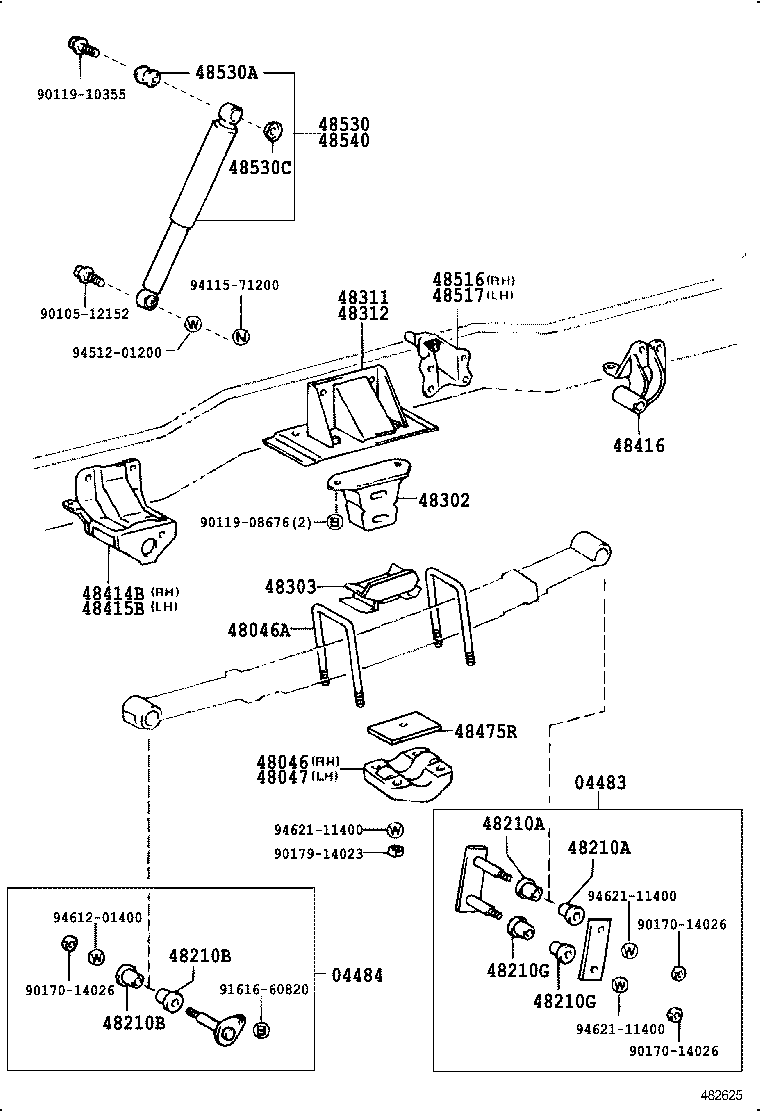 TOYOACE DYNA |  REAR SPRING SHOCK ABSORBER