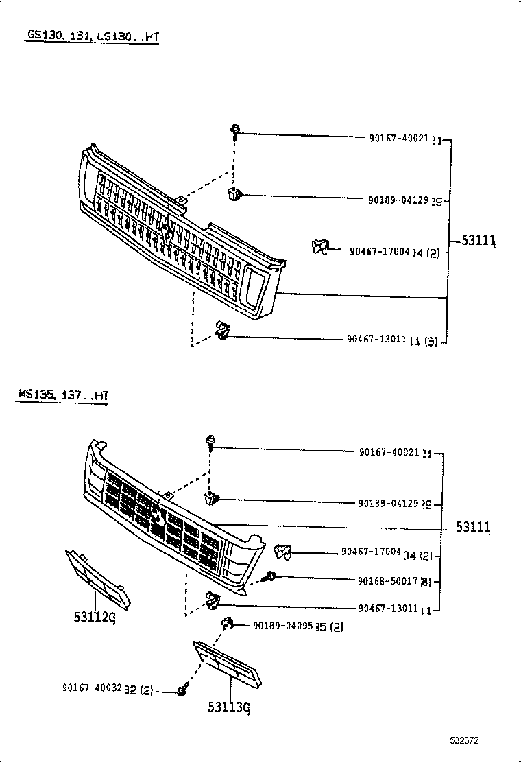  CROWN |  RADIATOR GRILLE