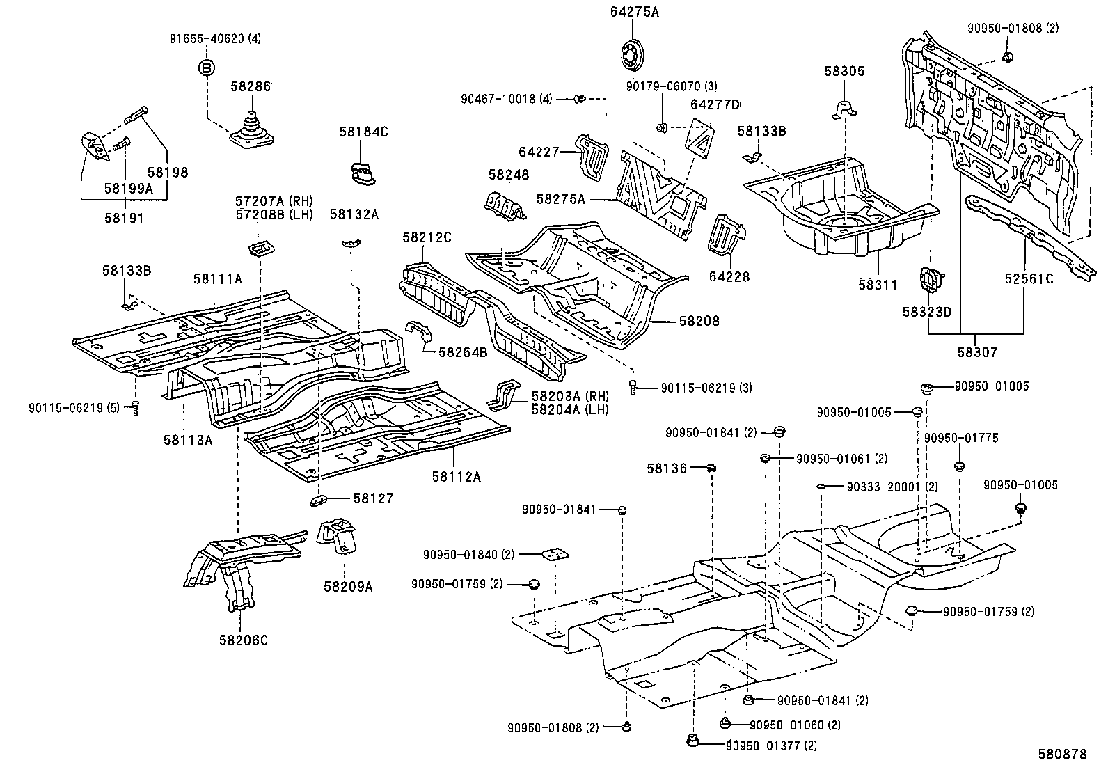 CRESTA |  FLOOR PAN LOWER BACK PANEL