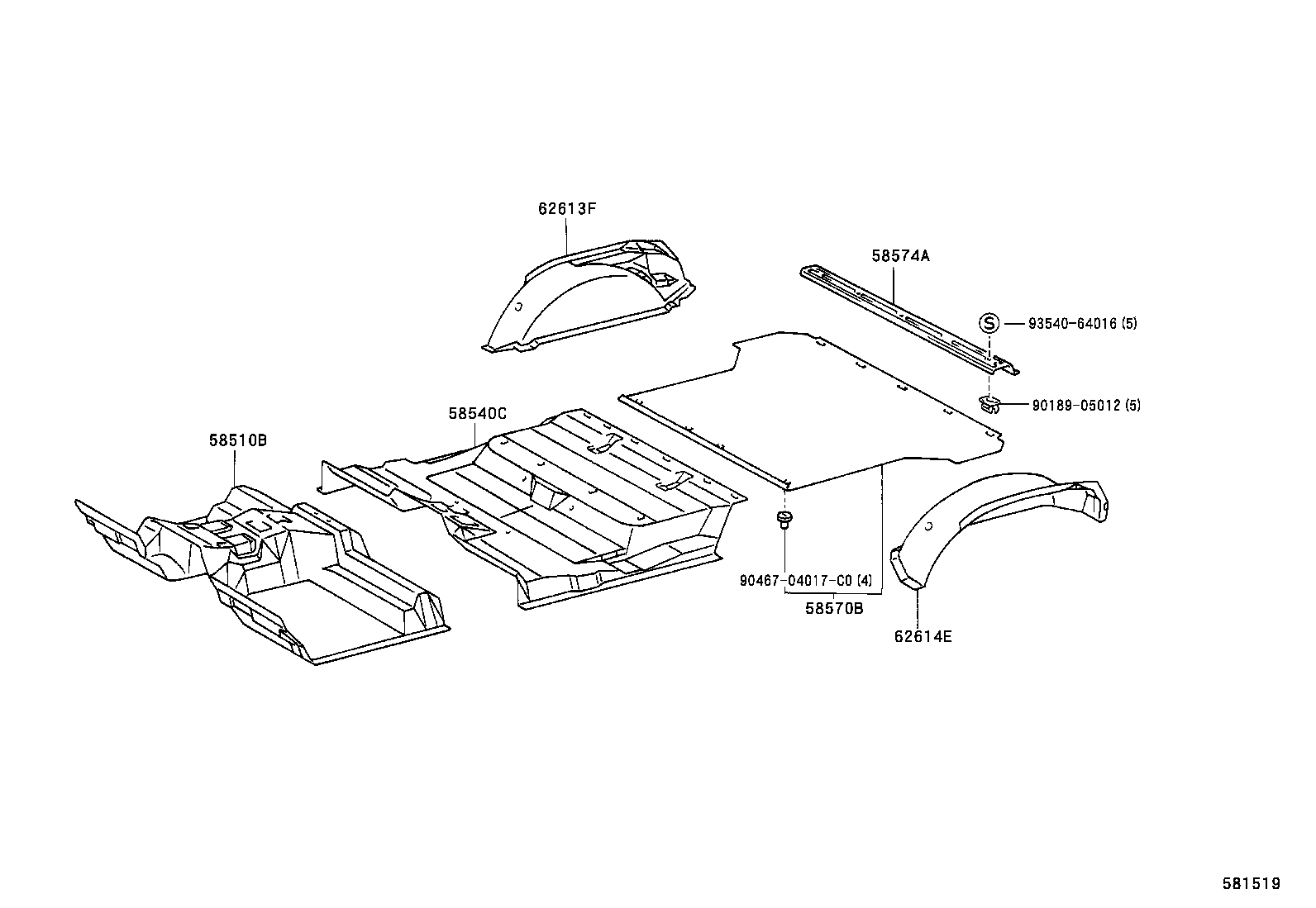  LAND CRUISER VAN |  FLOOR MAT SILENCER PAD