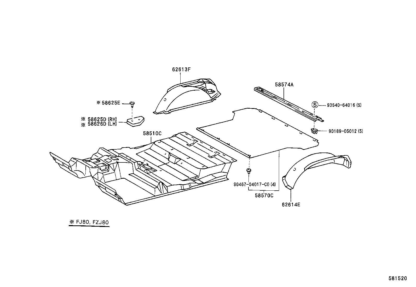 LAND CRUISER VAN |  FLOOR MAT SILENCER PAD