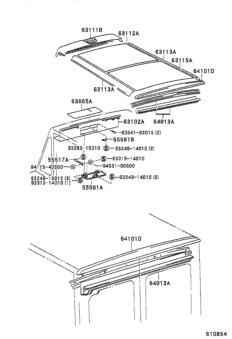  HIACE QUICK DELIVERY |  ROOF PANEL BACK PANEL