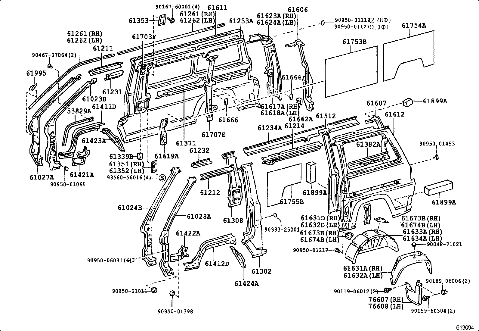  LITEACE VAN WAGON |  SIDE MEMBER