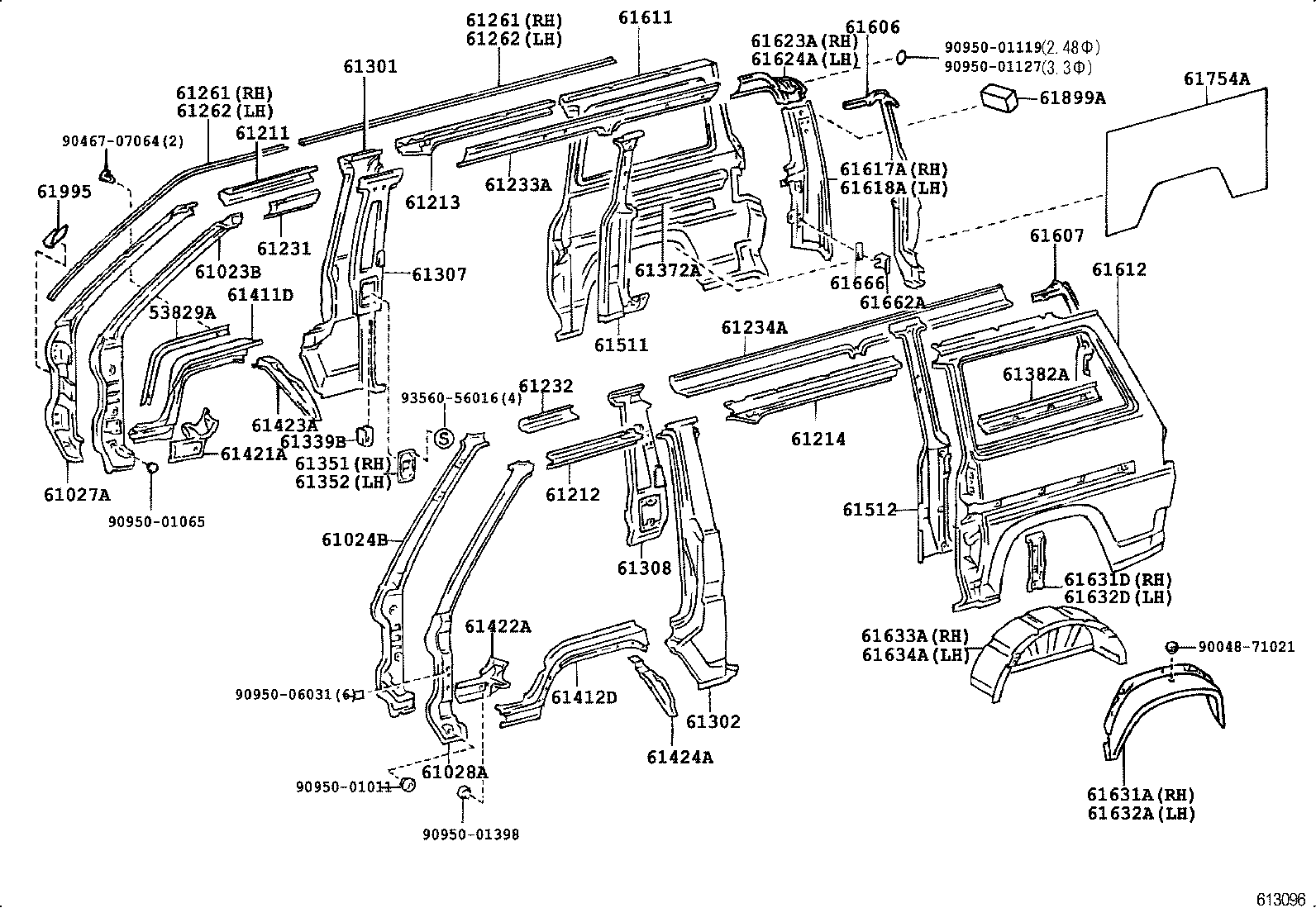  LITEACE VAN WAGON |  SIDE MEMBER