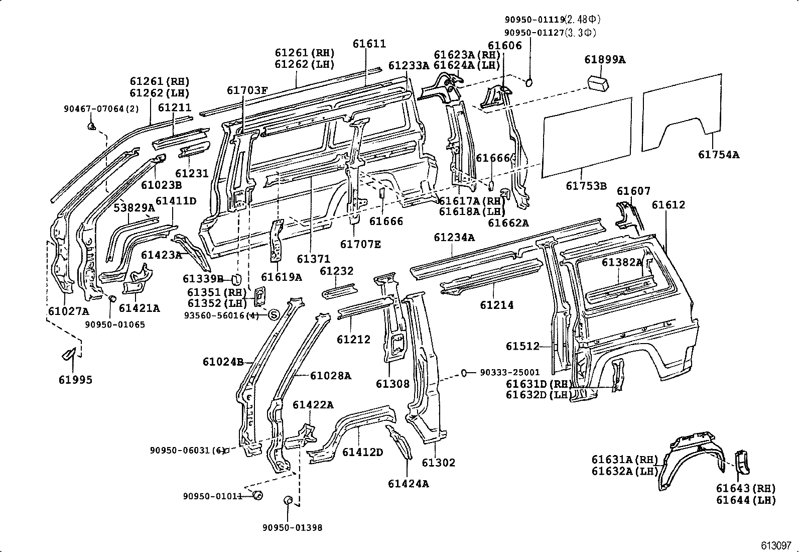  LITEACE VAN WAGON |  SIDE MEMBER
