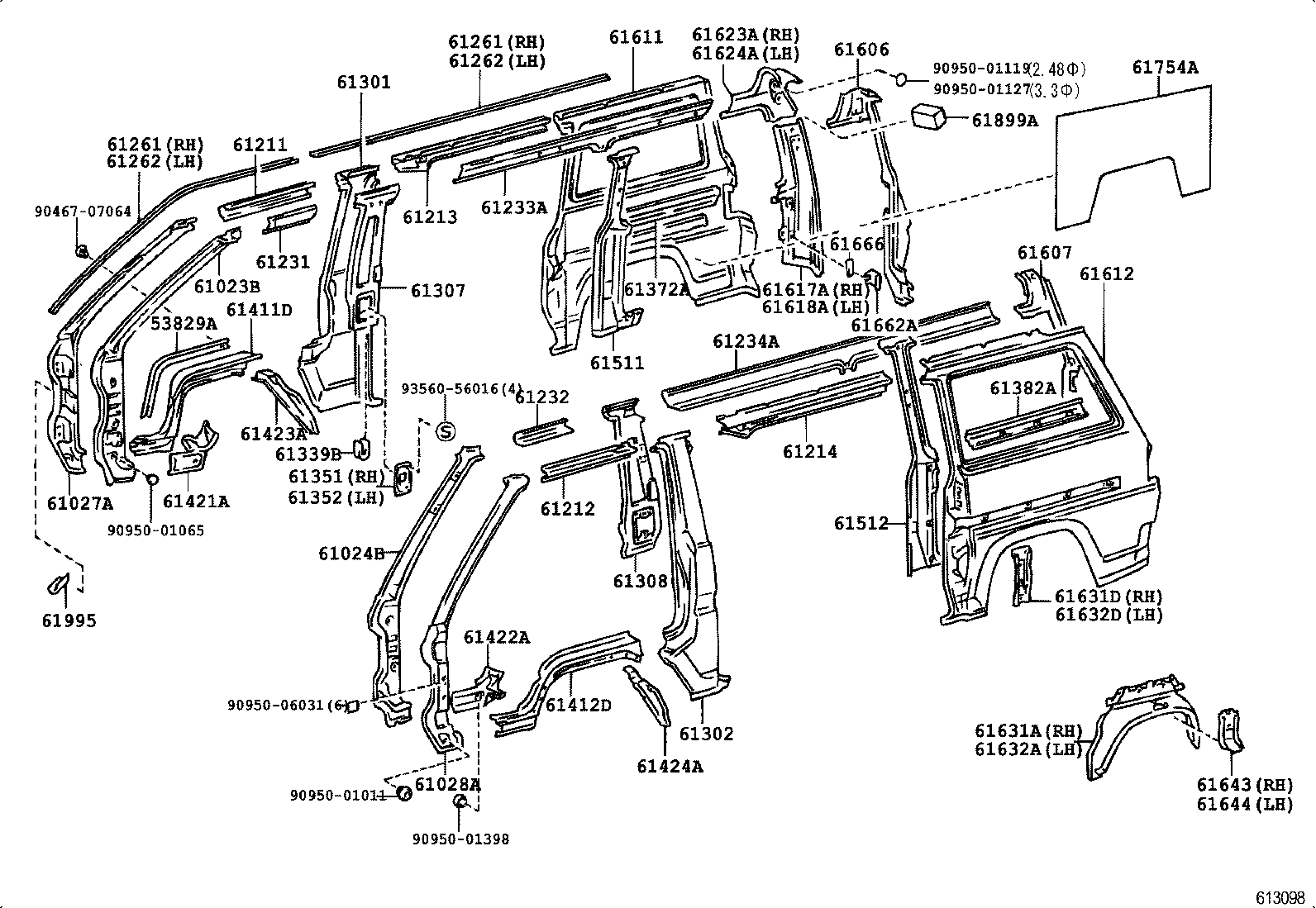  LITEACE VAN WAGON |  SIDE MEMBER